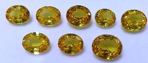 YELLOW OVAL AD STONE