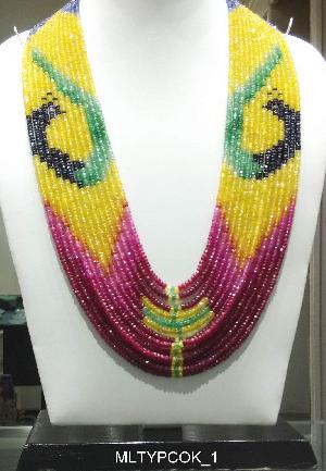 MULTI REAL BEADS - PEACOCK