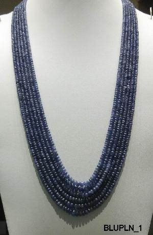 BLUE PLAIN BEADS