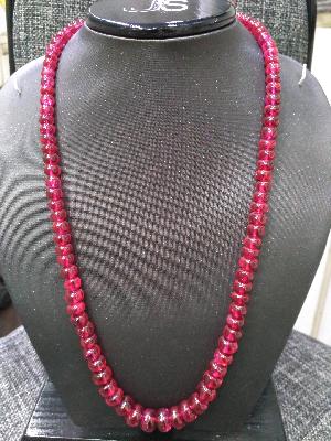 Red Plain Beads