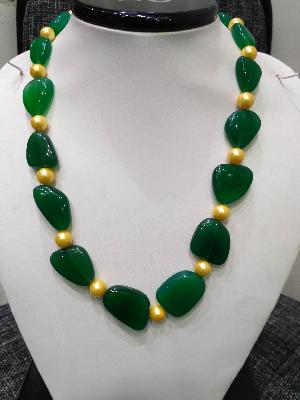 Fancy Green Beads
